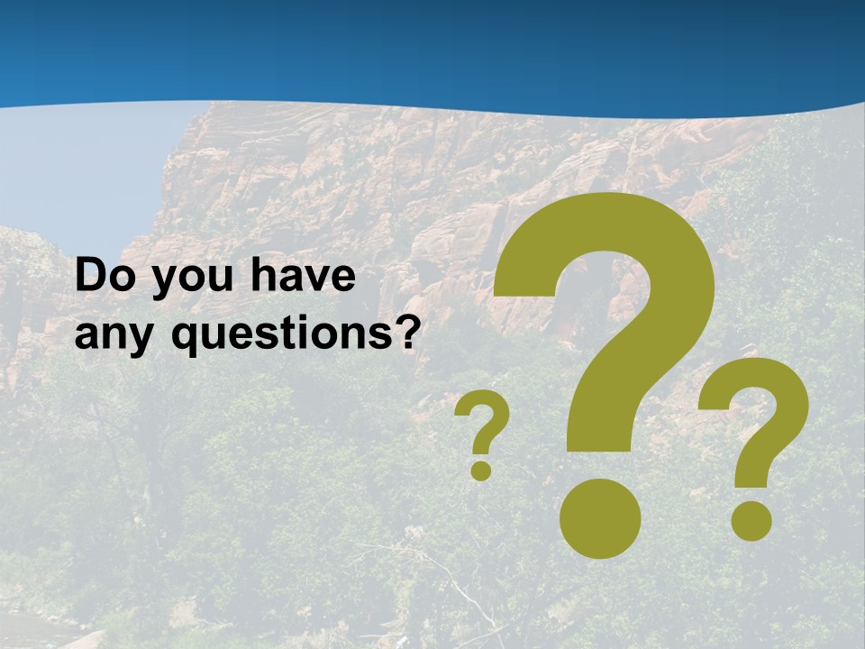 Landscape Rock Geology PowerPoint Template