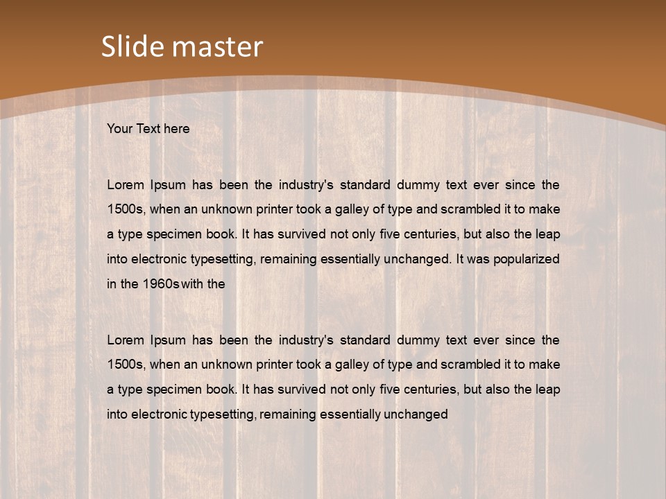 Wood Texture Hd PowerPoint Template