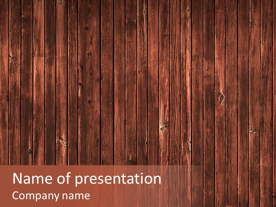 Wood Grain Background PowerPoint Template