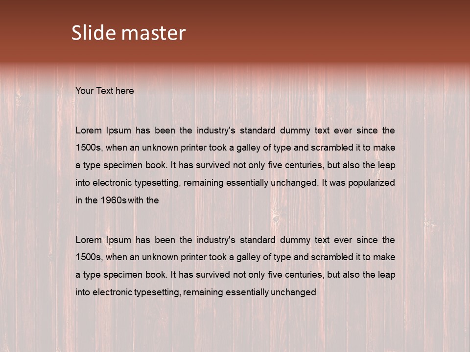 Wood Grain Background PowerPoint Template