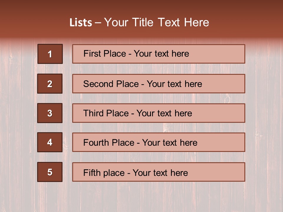 Wood Grain Background PowerPoint Template