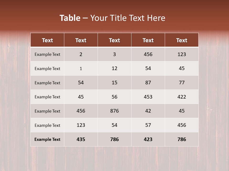 Wood Grain Background PowerPoint Template