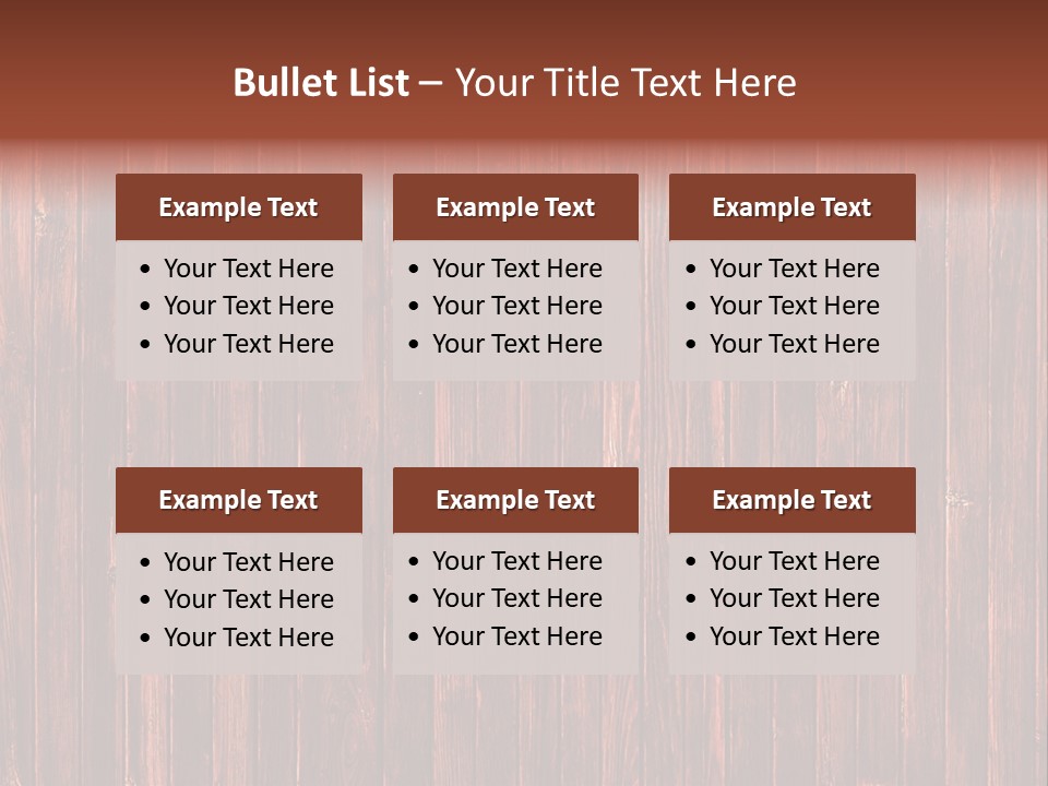 Wood Grain Background PowerPoint Template