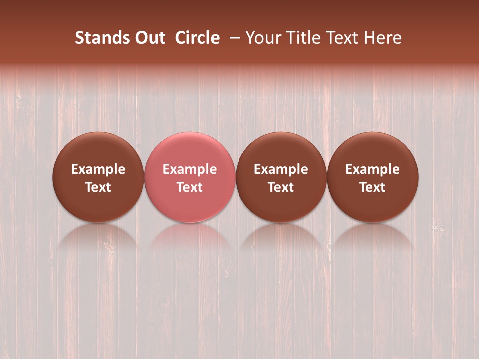 Wood Grain Background PowerPoint Template