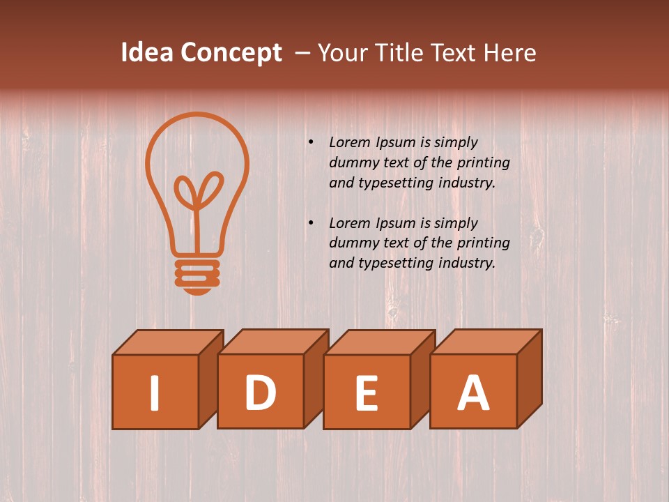 Wood Grain Background PowerPoint Template