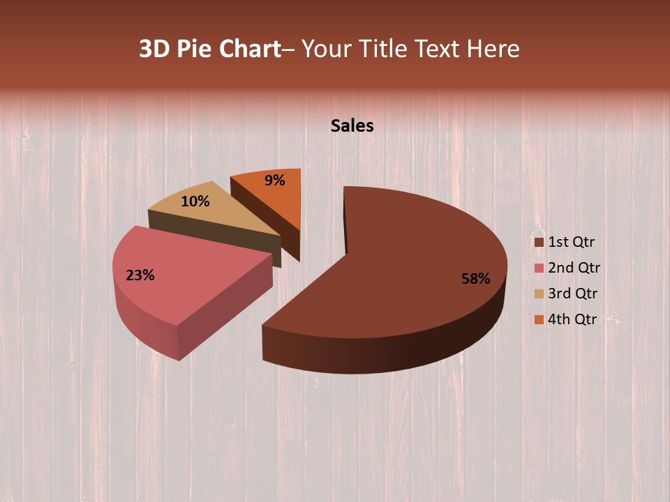 Wood Grain Background PowerPoint Template