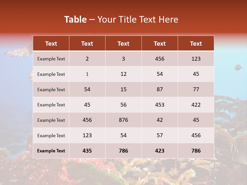 Coral Reefs PowerPoint Template