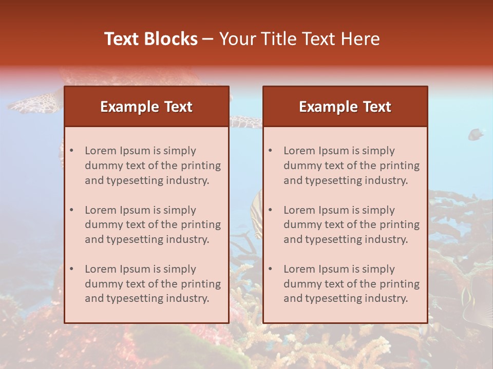Coral Reefs PowerPoint Template