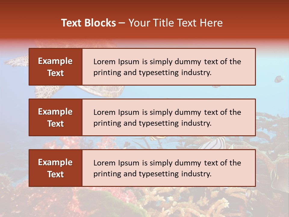 Coral Reefs PowerPoint Template