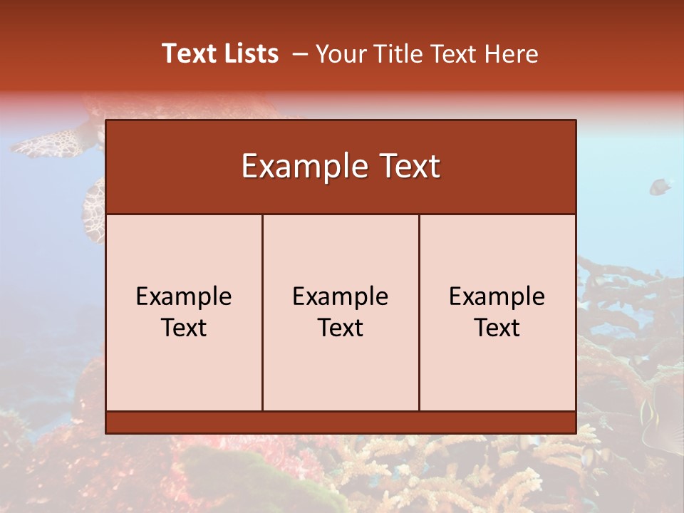 Coral Reefs PowerPoint Template