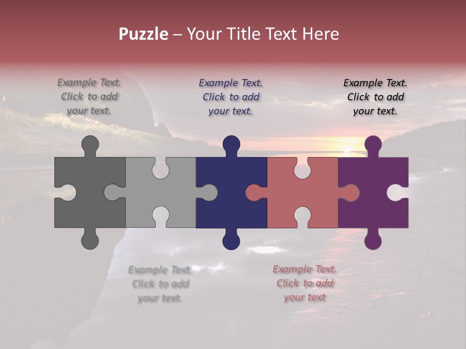 Office Team Table PowerPoint Template