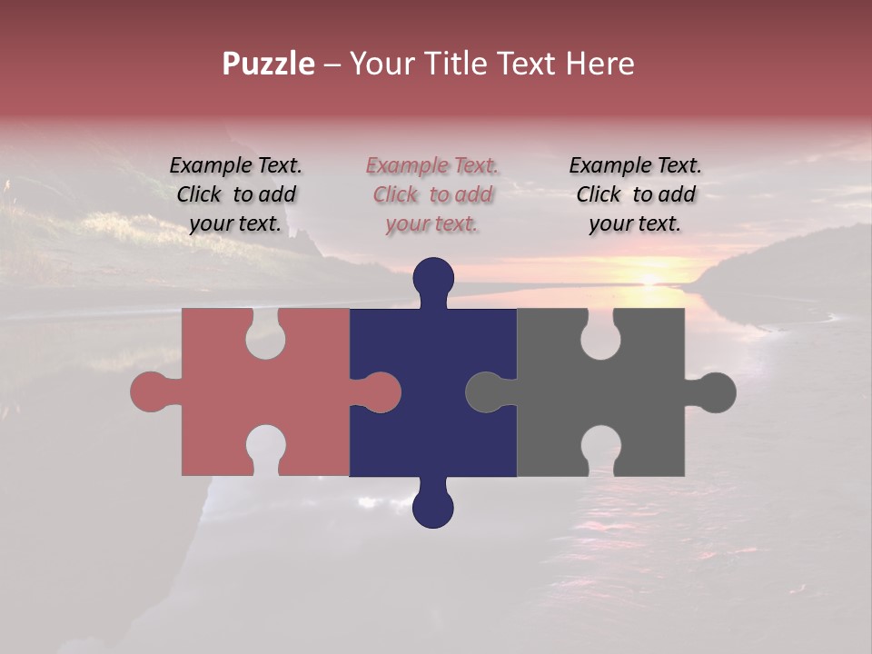 Office Team Table PowerPoint Template