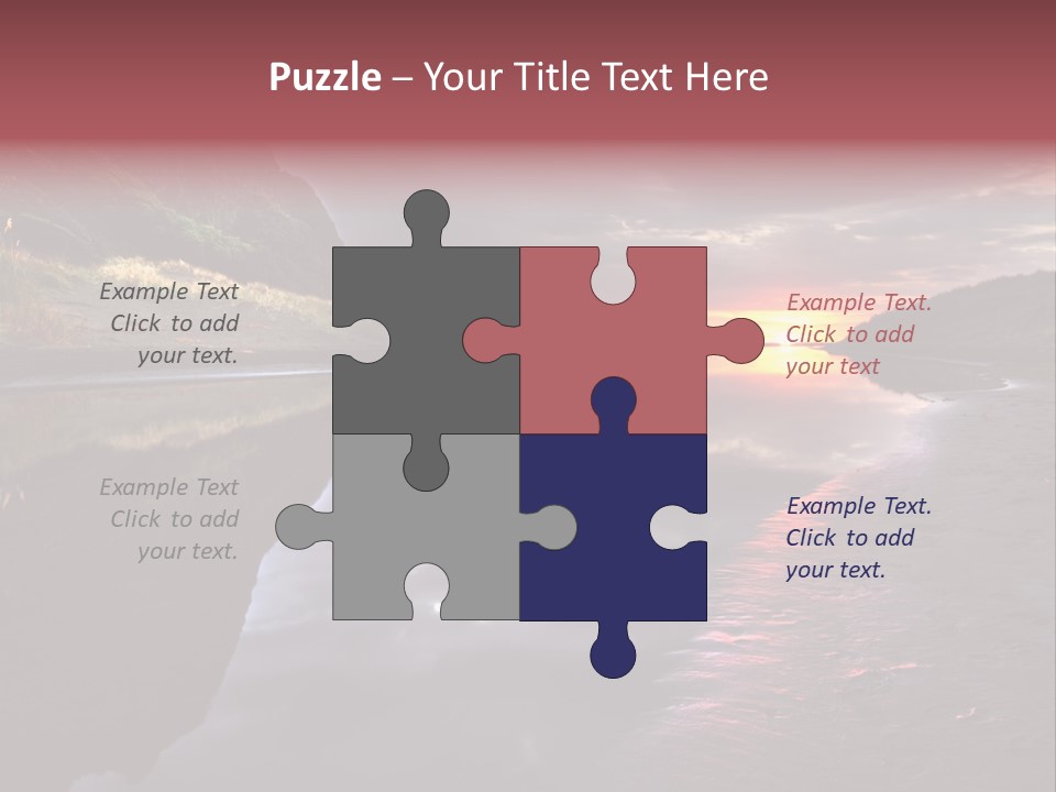 Office Team Table PowerPoint Template