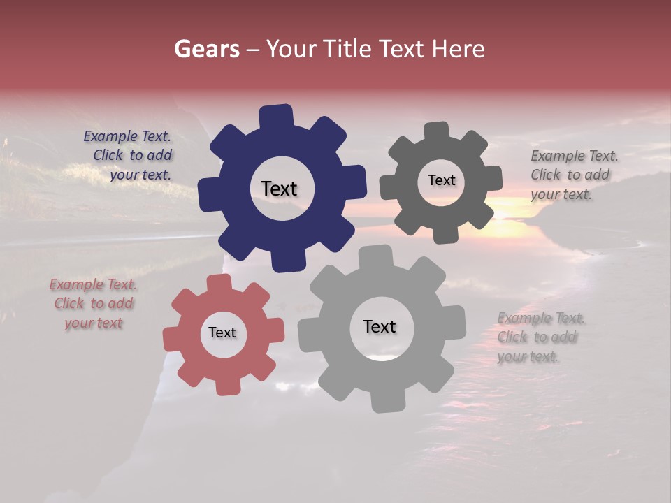 Office Team Table PowerPoint Template