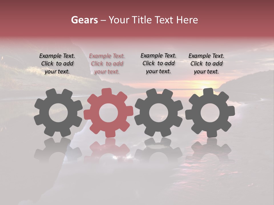 Office Team Table PowerPoint Template