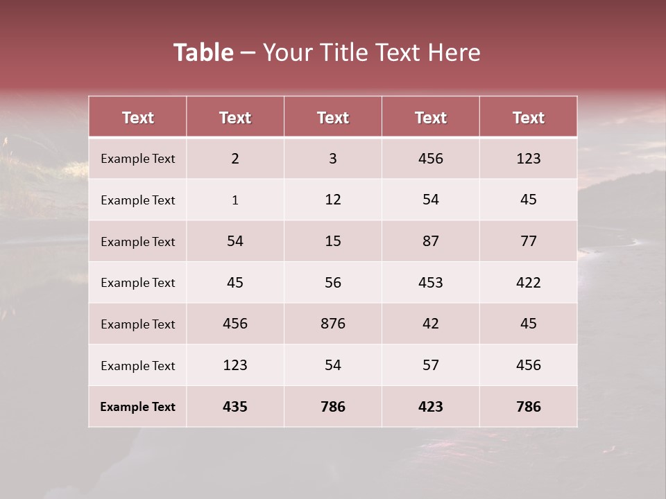 Office Team Table PowerPoint Template