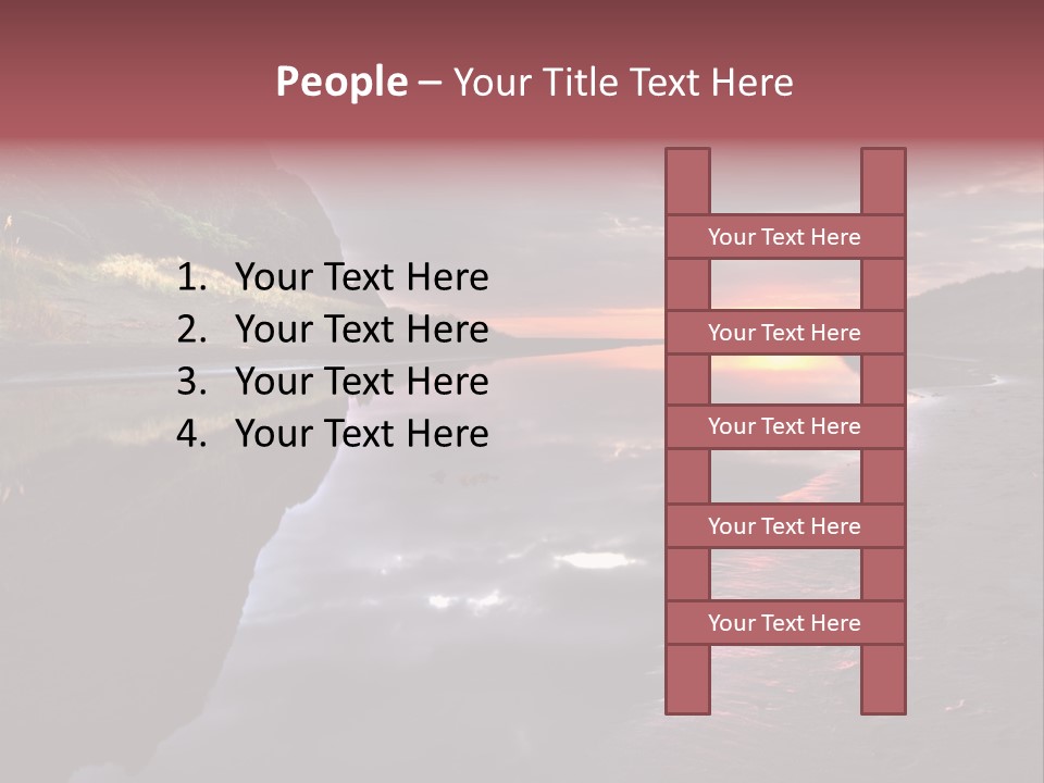 Office Team Table PowerPoint Template