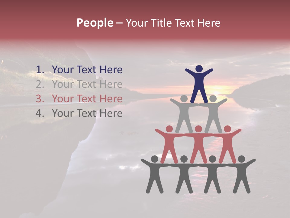 Office Team Table PowerPoint Template