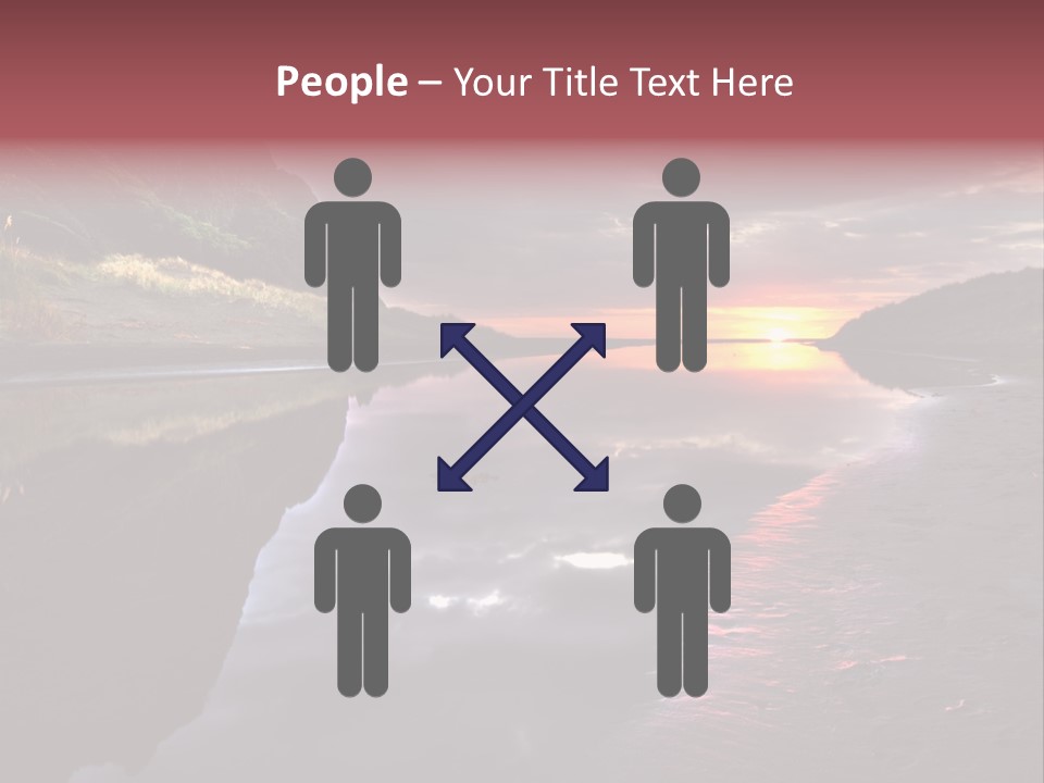 Office Team Table PowerPoint Template