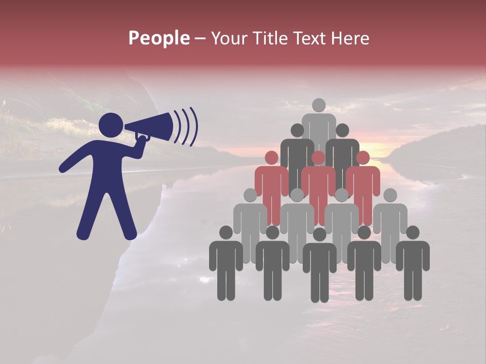 Office Team Table PowerPoint Template