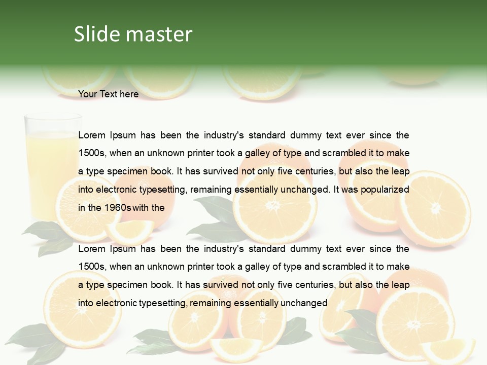 Healthy Ripe Juicy PowerPoint Template