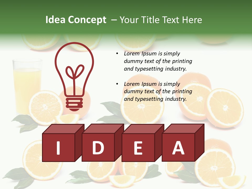Healthy Ripe Juicy PowerPoint Template