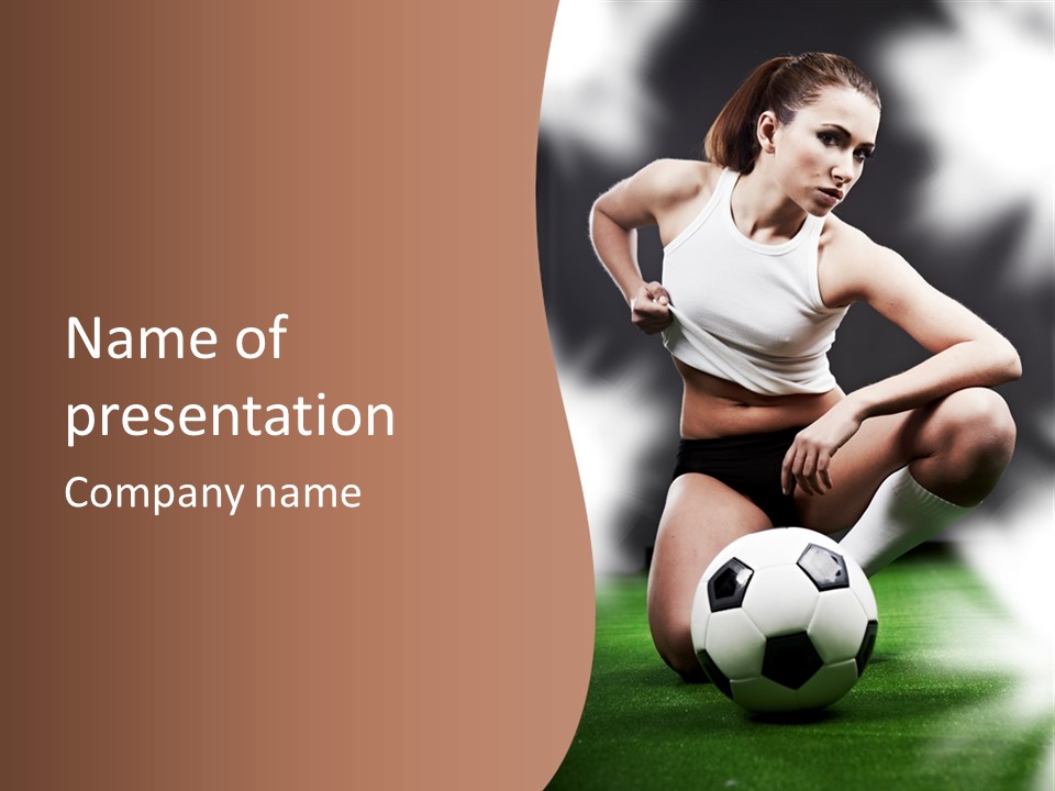 Soccer Woman PowerPoint Template