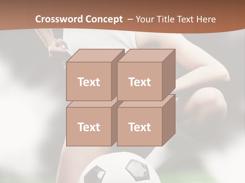 Soccer Woman PowerPoint Template