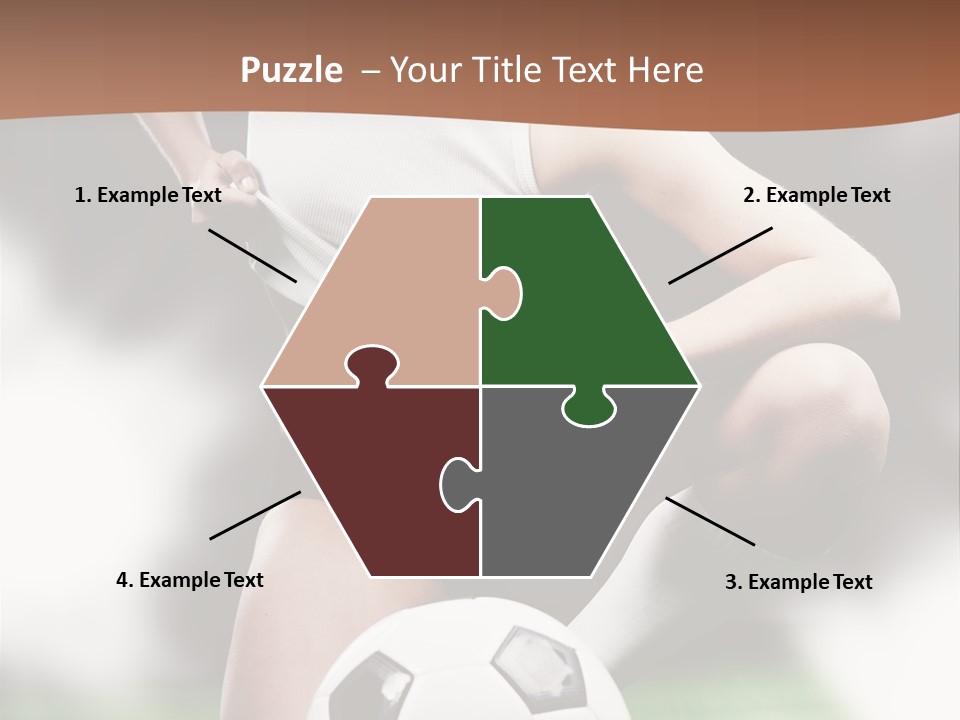 Soccer Woman PowerPoint Template