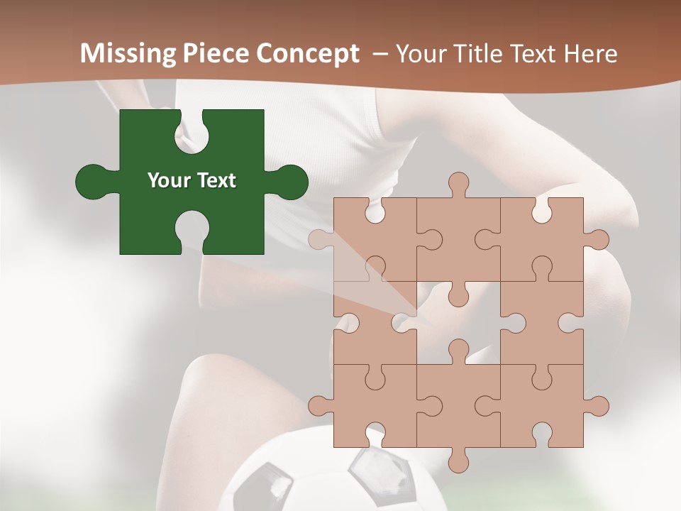 Soccer Woman PowerPoint Template