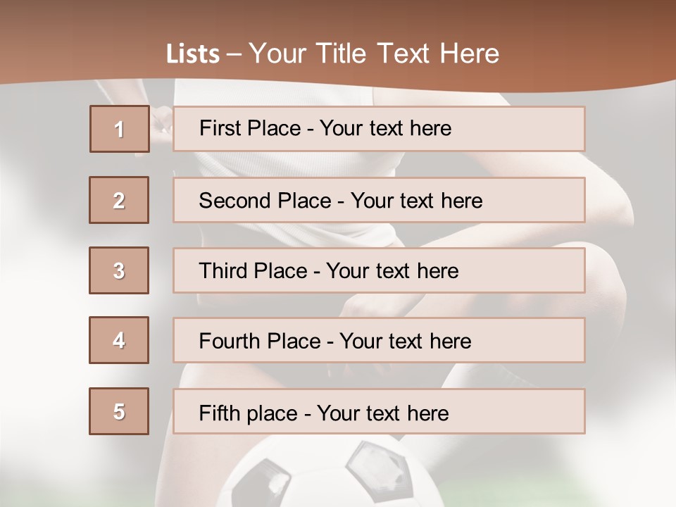 Soccer Woman PowerPoint Template