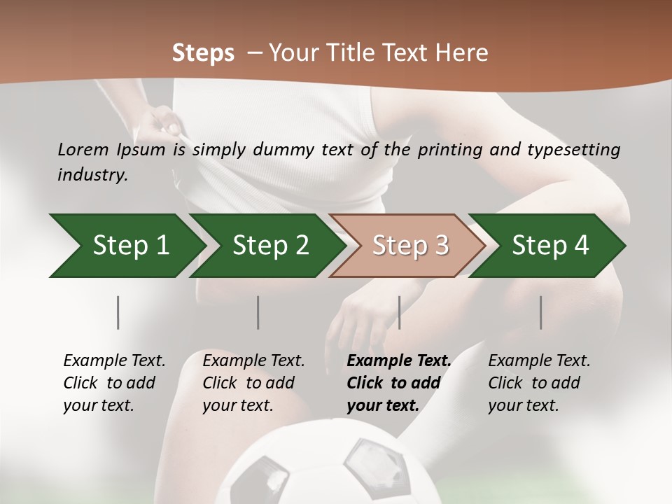 Soccer Woman PowerPoint Template