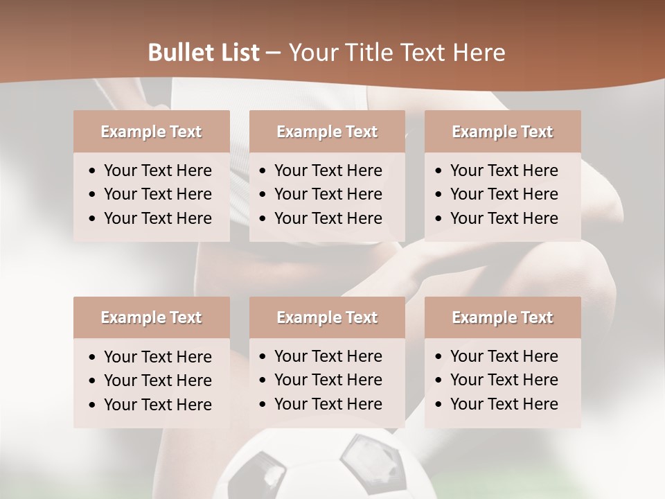 Soccer Woman PowerPoint Template