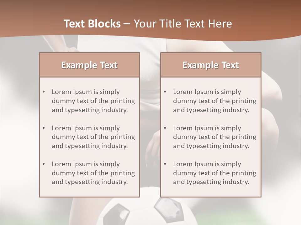 Soccer Woman PowerPoint Template