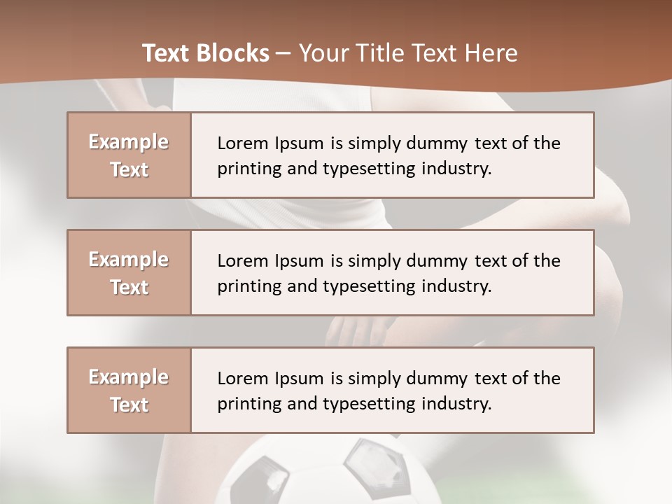 Soccer Woman PowerPoint Template