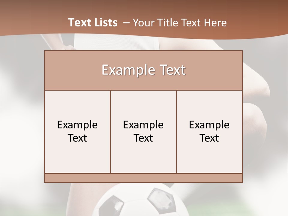 Soccer Woman PowerPoint Template