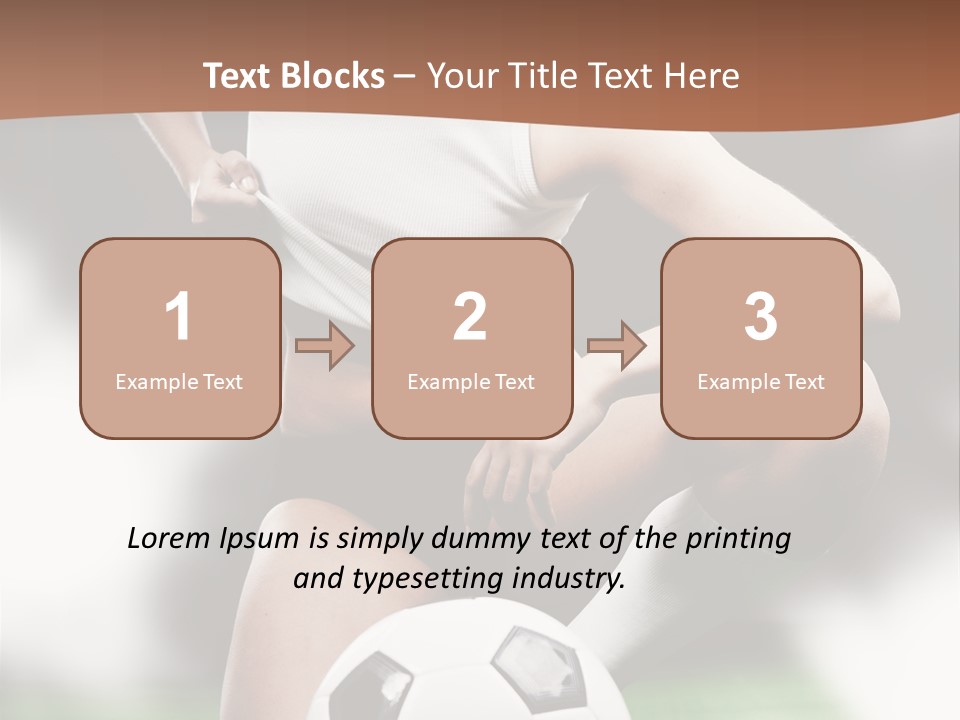 Soccer Woman PowerPoint Template