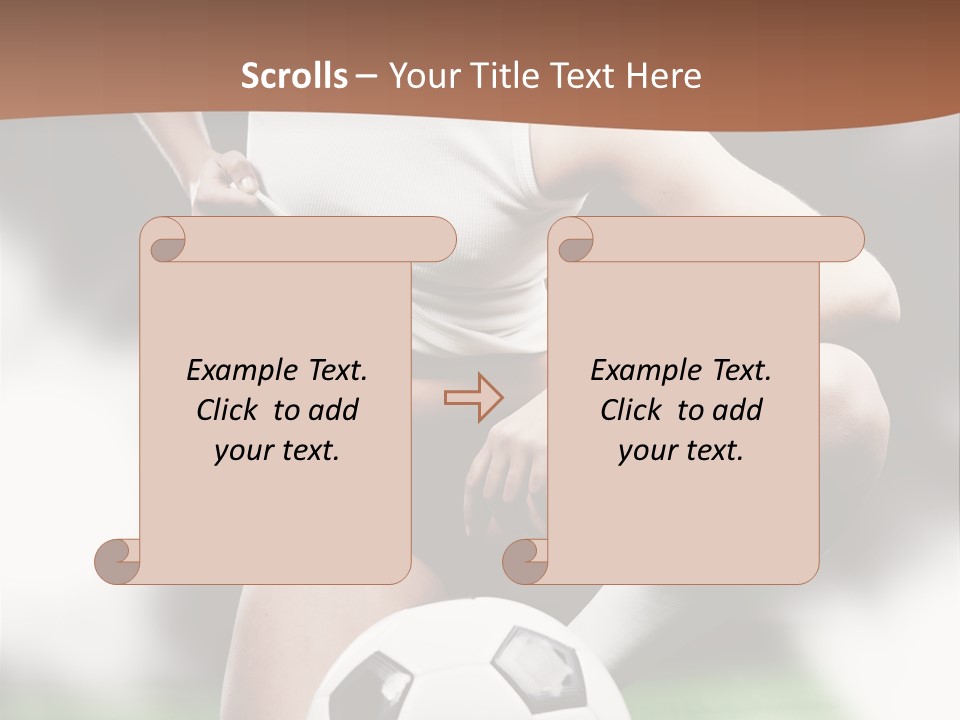 Soccer Woman PowerPoint Template