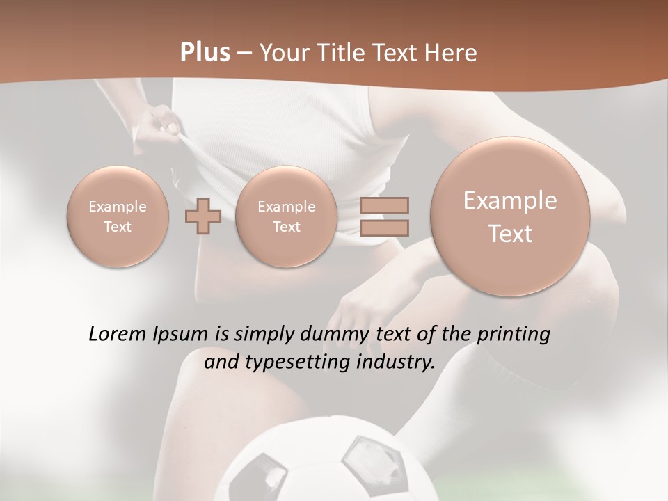 Soccer Woman PowerPoint Template