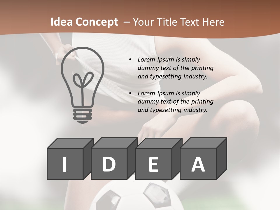 Soccer Woman PowerPoint Template