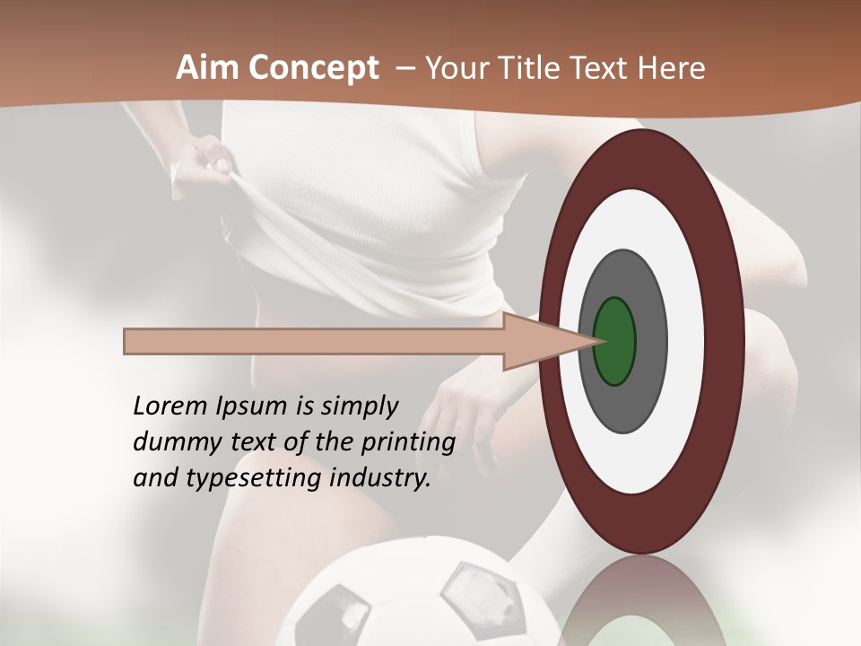 Soccer Woman PowerPoint Template