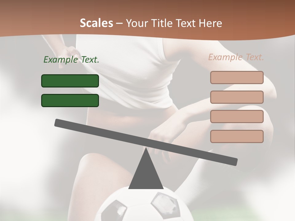 Soccer Woman PowerPoint Template