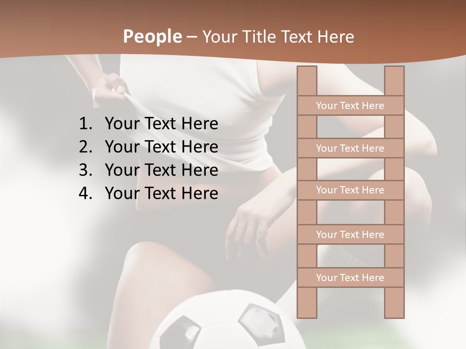 Soccer Woman PowerPoint Template