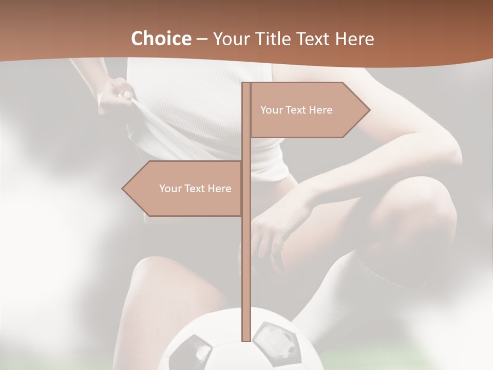 Soccer Woman PowerPoint Template
