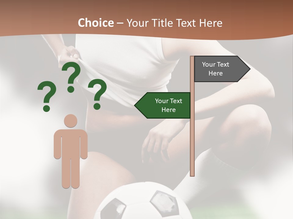 Soccer Woman PowerPoint Template