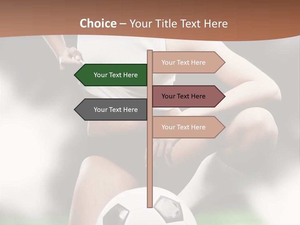 Soccer Woman PowerPoint Template