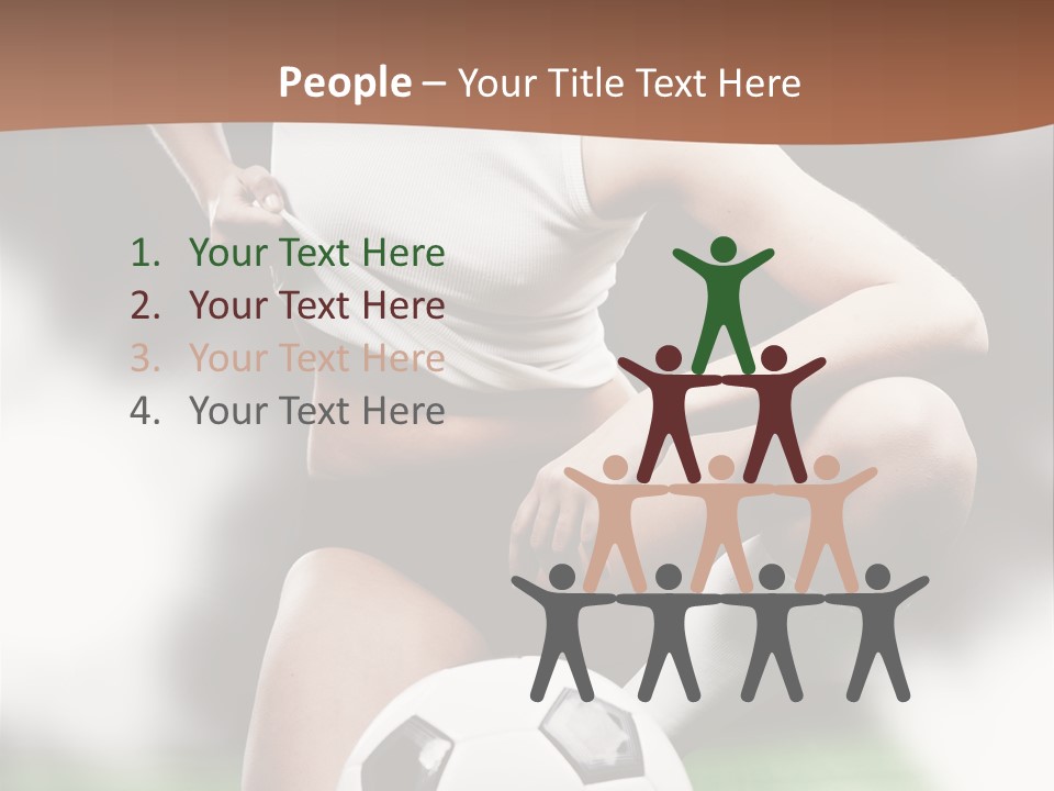Soccer Woman PowerPoint Template