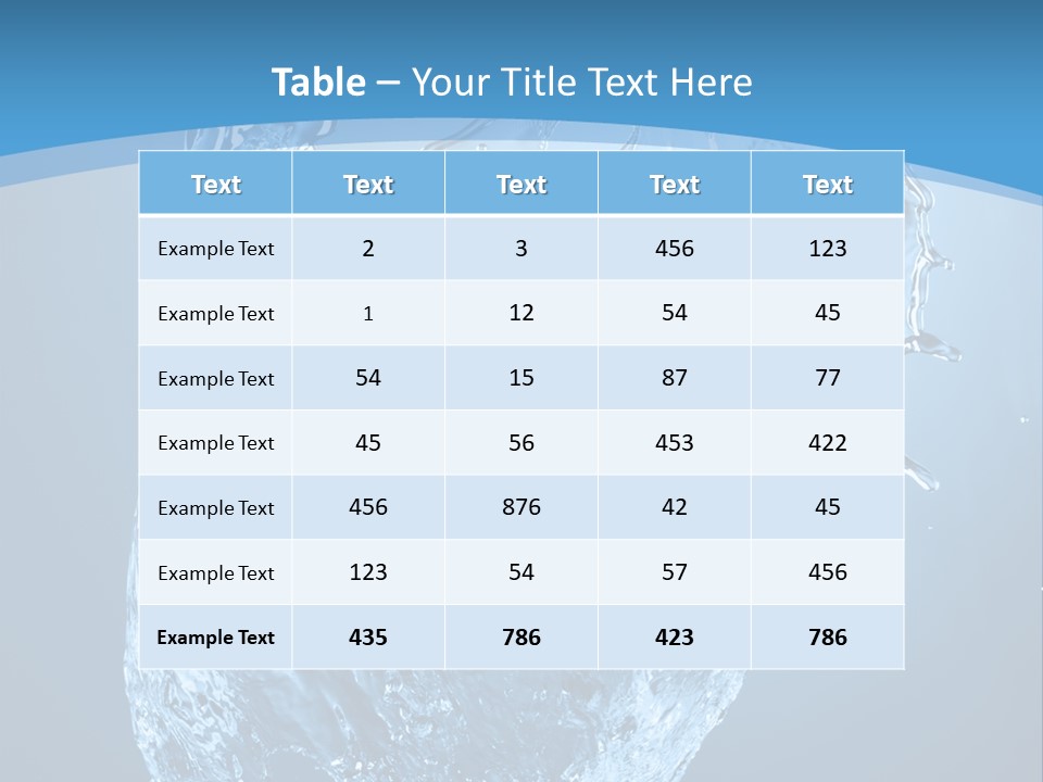 Pattern Wet Isolated PowerPoint Template