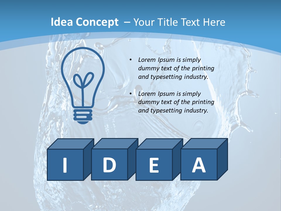Pattern Wet Isolated PowerPoint Template
