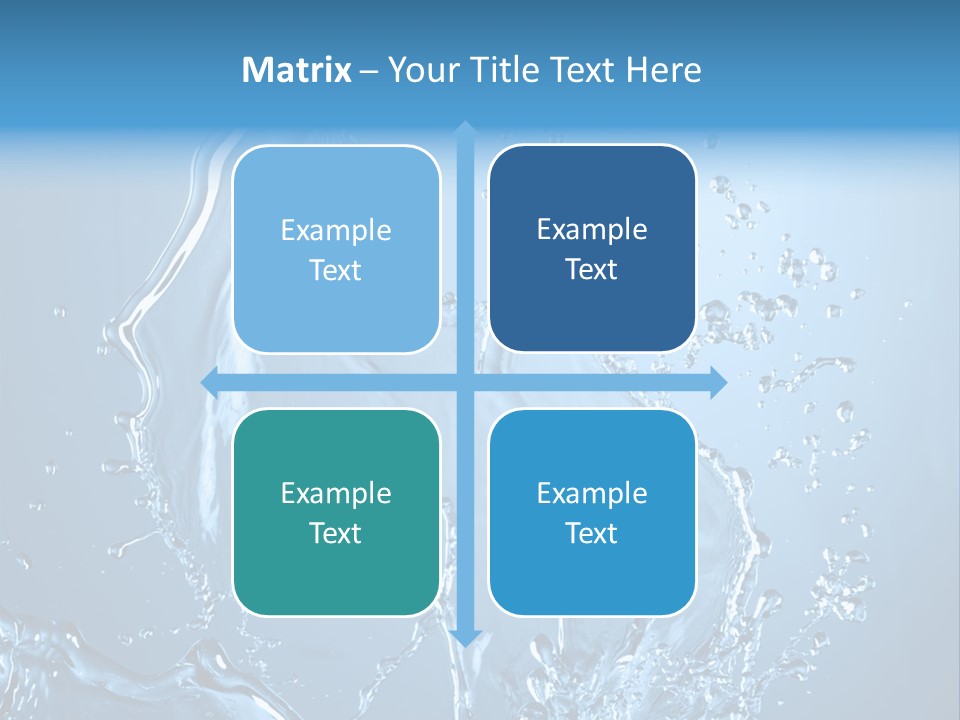 Water Splashes PowerPoint Template